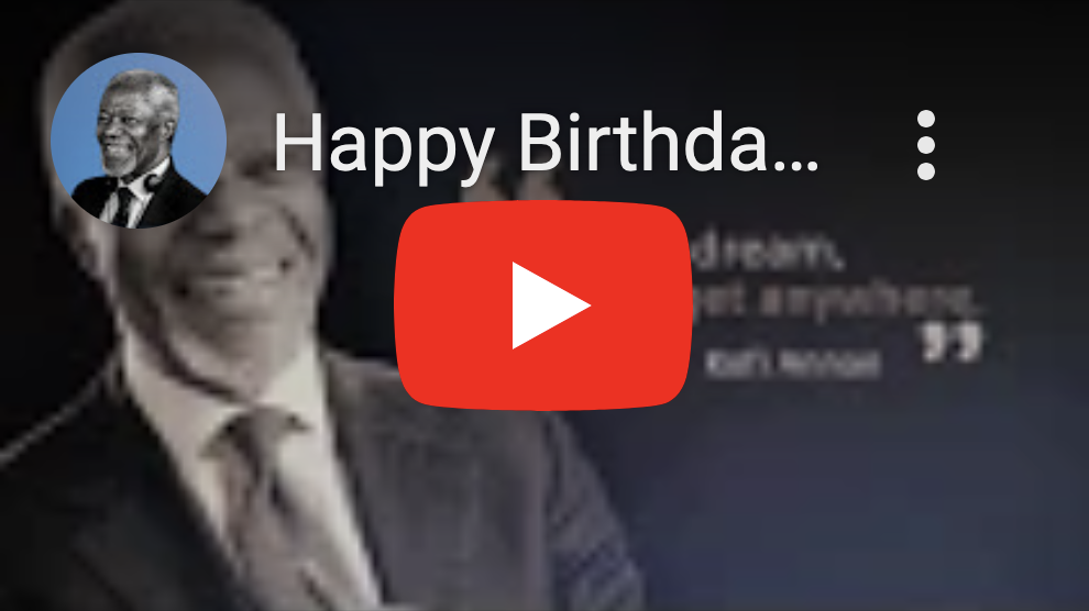 Happy Birthday Kofi Annan!